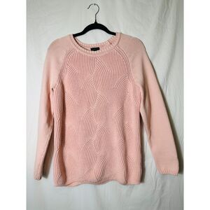 Talbots Women's Classic Blush Pink Pointelle Sweater, Size M